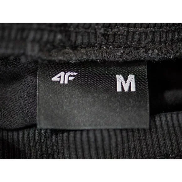 4F Jogger Sweatpants Men's Medium Cotton Tapered Elastic Waist Drawstring Grunge - Picture 3 of 6